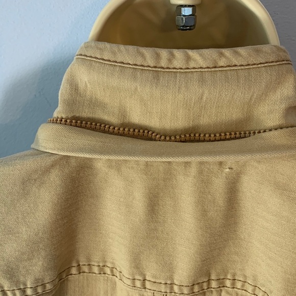 Jones New York Sport Beige tan khaki utility field fitted cotton Jacket size m - Picture 7 of 7
